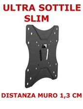 SUPPORTO SLIM SOTTILE STAFFA TV LED DA 23" A 43" POLLICI ULTRASOTTILE 32 37 42