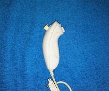 Nunchuck Nintendo Wii Wii U Originale Bianco Nero Testato Funzionante