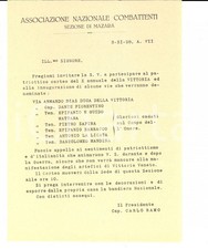 1928 ANC MAZARA DEL VALLO Patriottico corteo X annuale della Vittoria PIEGHEVOLE