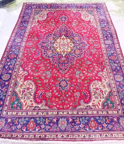 Tappeto persiano tabriz con - tappeto,