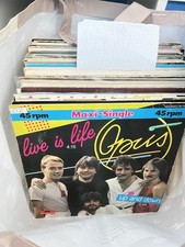 LOTTO / STOCK 60 DISCHI VINILI MIX DJ ANNI 80 USATI 33 45 GIRI e LP