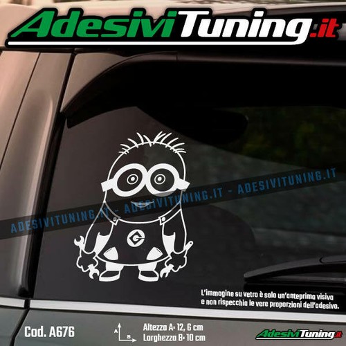 Adesivo minion meccanico - adesivo,