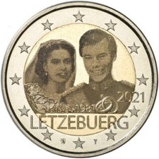 2 EURO LUSSEMBURGO 2021 - 40°