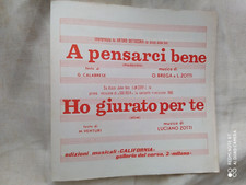 ARTURO BATTOCCHIA "A PENSARCI BENE" - SOLIDEA "HO GIURATO PER TE" - 1966 - ED. C