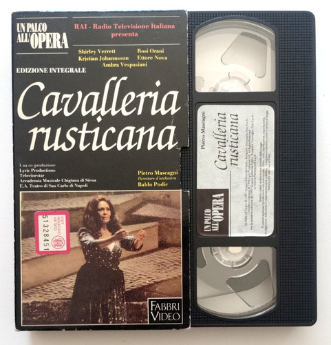 Vhs cavalleria rusticana - vhs,