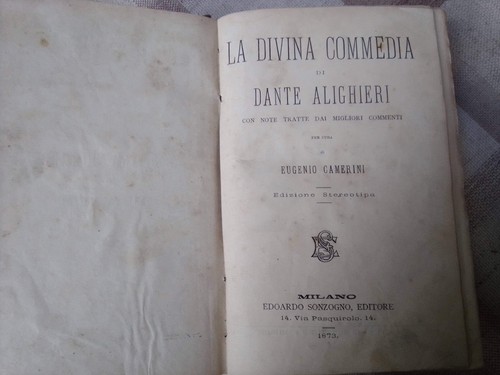 Divina commedia dante - la, di