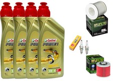 KIT TAGLIANDO YAMAHA TDM 850 91/01 CASTROL POWER 10W40  FILTRO OLIO ARIA CANDELE