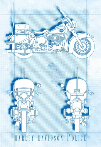 Stampa poster arte cianografia - stampa,