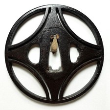 Tsuba giapponese ferro