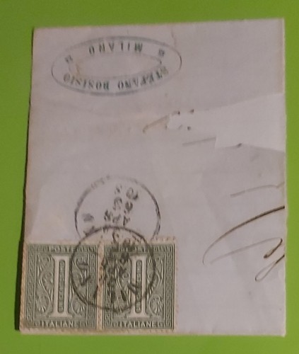 Coppia cent verde 1863 - 1, (