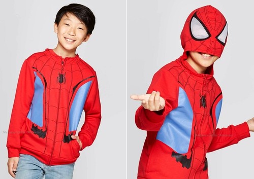 Spiderman taglia felpa - taglia, 4-10