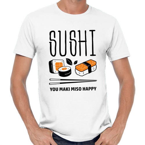 Maglietta divertente sushi - divertente,
