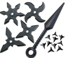 Giocattoli in resina morbida / Ninja Rubber Shuriken ・Gomma Kunai・Gomma Makibishi Set