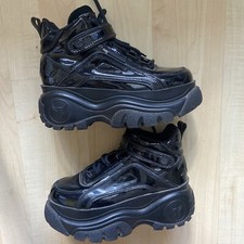 Windsor Smith Sneakers Scarpe Black Shiny Platform Size 38EU ( 7US -5UK)