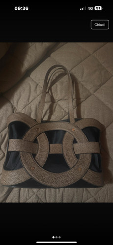 Borsa borbonese shopper nera - borsa,