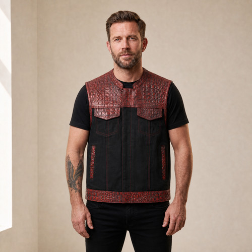 Giubbotto moto uomo - uomo, rosso