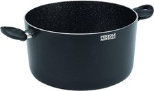 Pentole Agnelli Casseruola Antiaderente 20 cm in Alluminio Nero ECO Alta