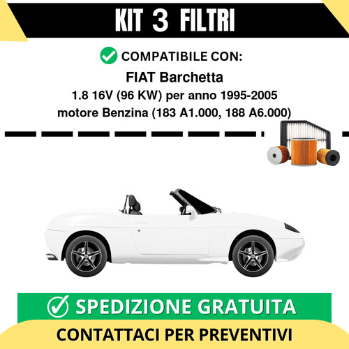 Kit filtri tagliando per - filtri,