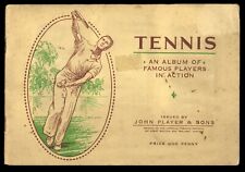  SERIE DI 50 FIGURINE SIGARETTE PLAYER'S CON ALBUM DEDICATE AL TENNIS