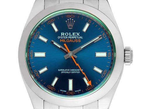 Rolex milgauss blu elettrico - rolex,
