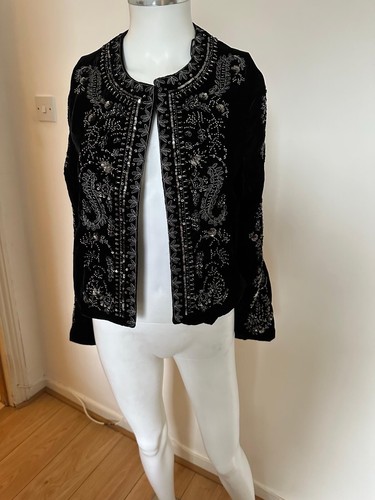 Giacca paillettes velluto zara - giacca,