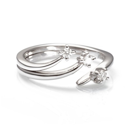 Anello trilogy oro bianco - in, e