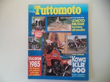 TUTTOMOTO 7/1985 KAWASAKI KLR 600/YAMAHA RZ 250 RR/XS S/HONDA CBX 750 F/VF 1000