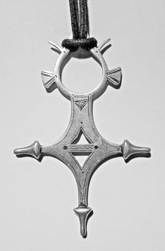 Antica croce agadez - antica, di