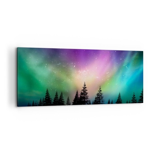Quadro tela 100x40cm aurora - tela,
