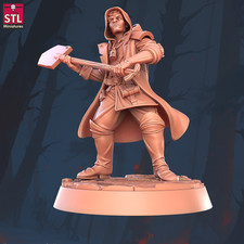 Miniatura Di Ladro Con Pala