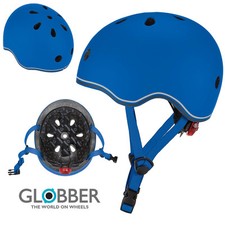 CASCHETTO REGOLABILE BAMBINO BLU PER BICI E MONOPATTINI GLOBBER