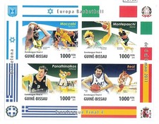 P3753 - PANATHINAIKOS, FINAL FOUR 2011, GUINEA BISSAU, S/S IMPERFORATO