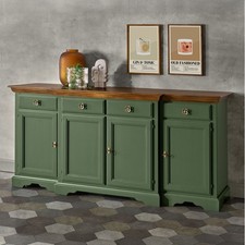 CREDENZA IN LEGNO MASSELLO CON