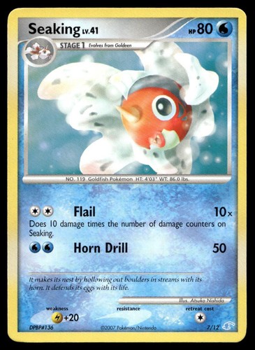 Seaking pokemon card - 7/12,