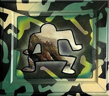 Quadro arredo moderno omaggio a  Keith Haring dipinto a mano pezzo unico.