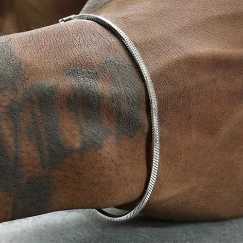 Bracciale uomo catena serpente