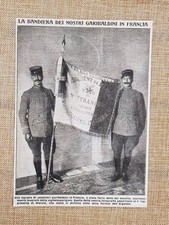 La bandiera dei Garibaldini in Francia nel 1915 WW1 Prima guerra mondiale