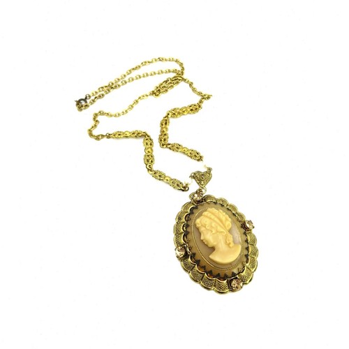 Collana cammeo vintage - collana, 25"