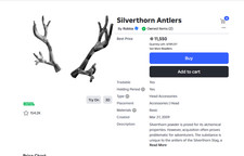 Silverthorn Antlers | ROBLOX