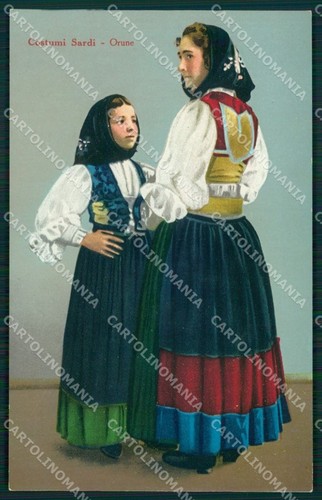 Nuoro orune costumi cartolina - orune,