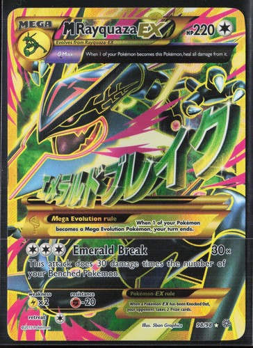 Carta pokémon rara rayquaza - pokémon,