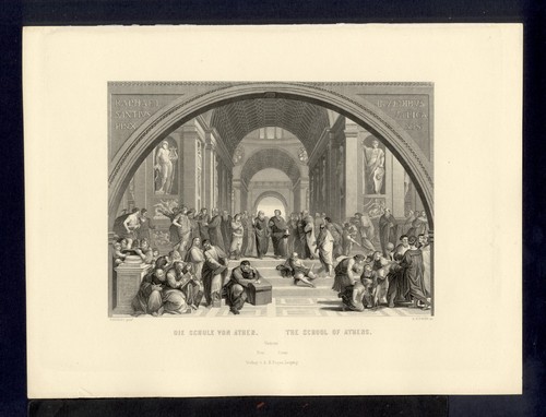 Scuola atene di - la, atene,
