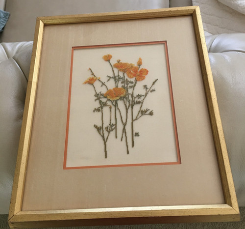 Modern petit point floral - modern,