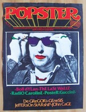 POPSTER 17, 1978 - LOCANDINA da edicola - BOB DYLAN, DE GREGORI, GENESIS* >>>