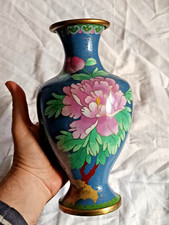 Vintage vaso cloisonne fiori - vintage,