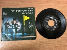 Vinile 45 Giri The Beatles - Run For Your Life / Michelle - Bandiera Gialla