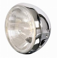 Faro Moto Cromato Omologato
