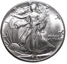 Mezzo dollaro 1941 Walking
