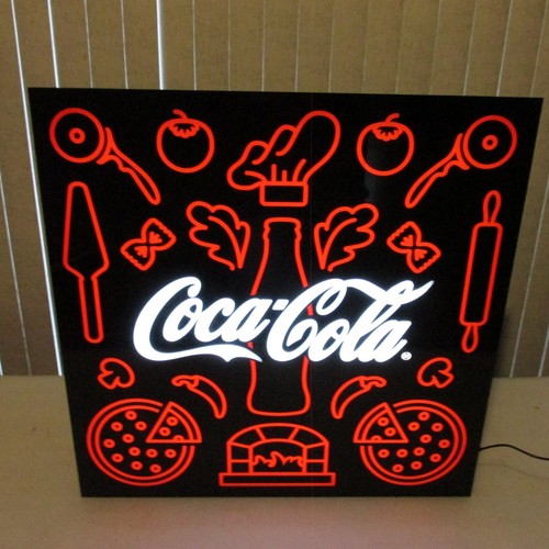 Insegna coca cola illuminata - insegna,