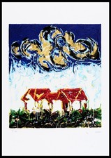 MARIO SCHIFANO-  SERIGRAFIA MATERICA   CM 100 x 70